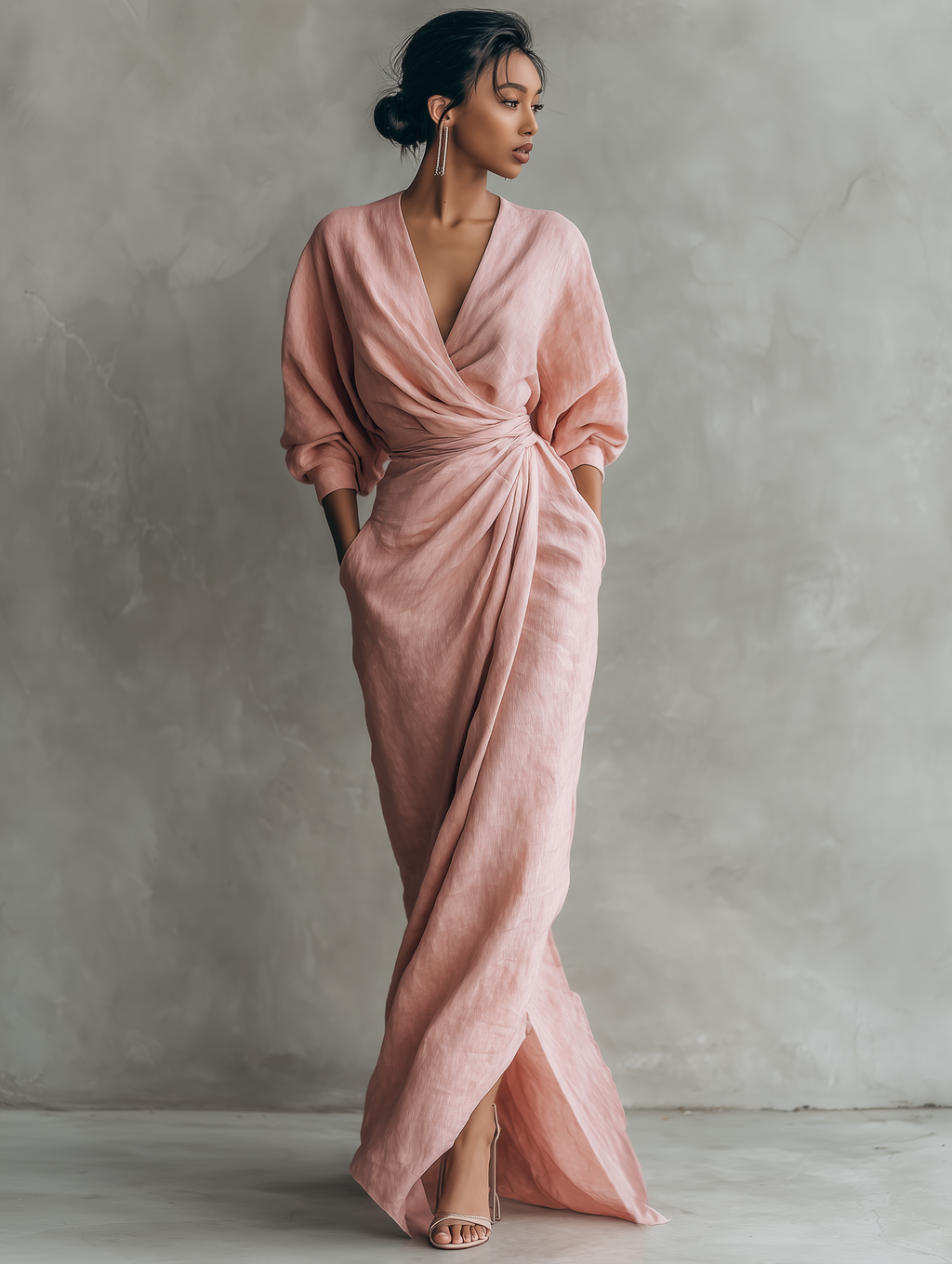 Isabel – Vestido largo de lino