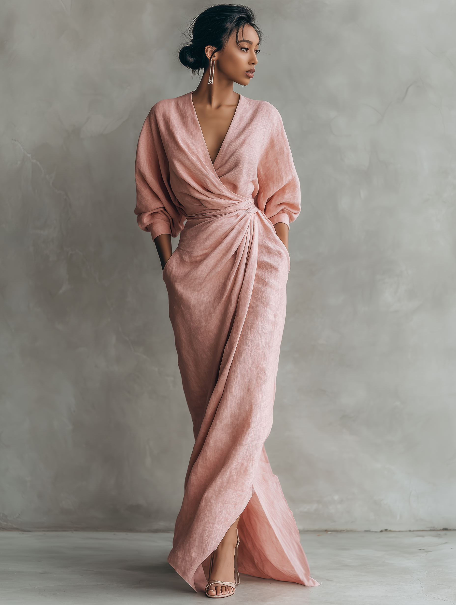 Isabel – Vestido largo de lino