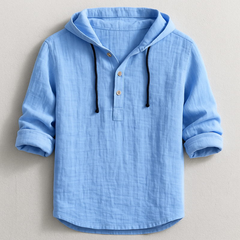 Dante Linnen – Camisa de lino con capucha
