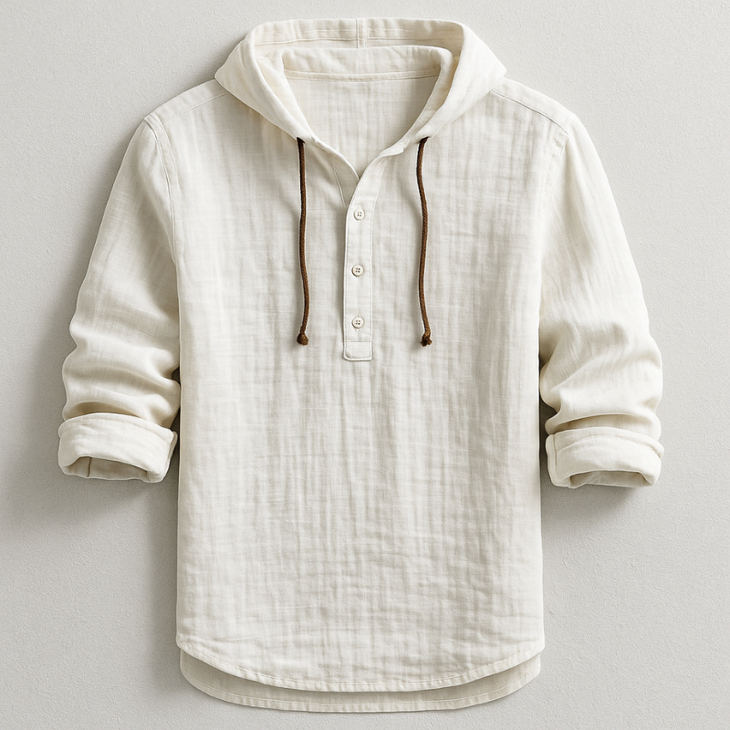 Dante Linnen – Camisa de lino con capucha