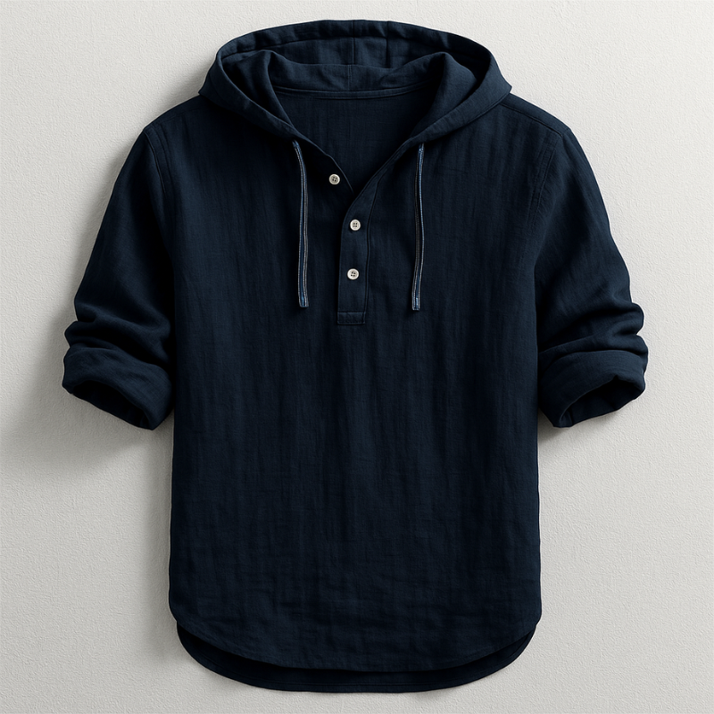 Dante Linnen – Camisa de lino con capucha