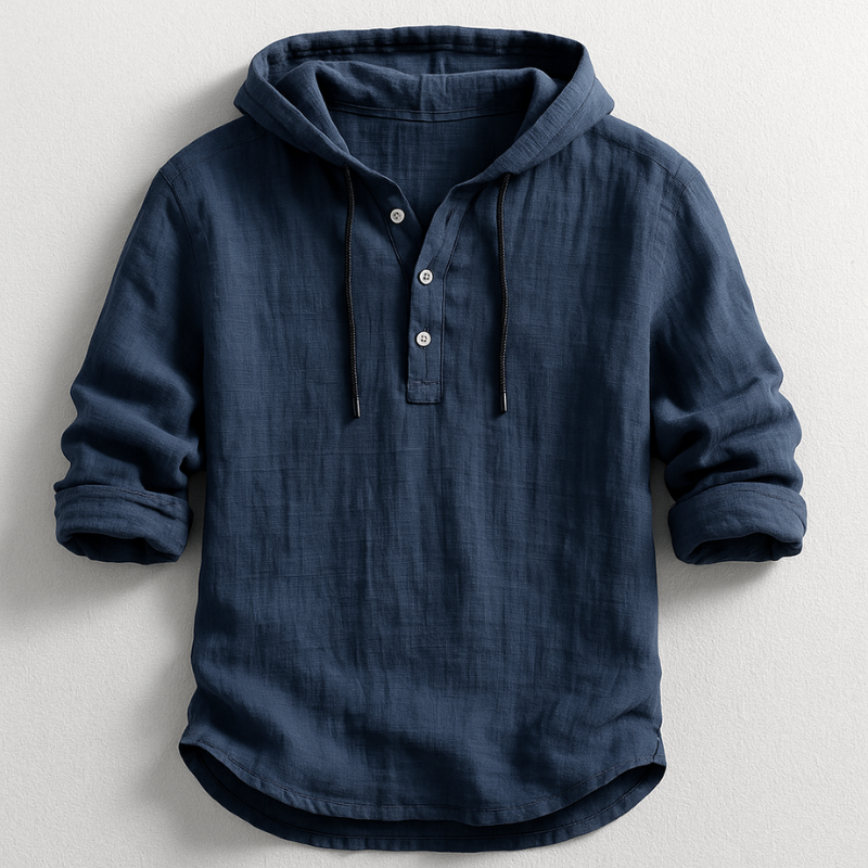 Dante Linnen – Camisa de lino con capucha