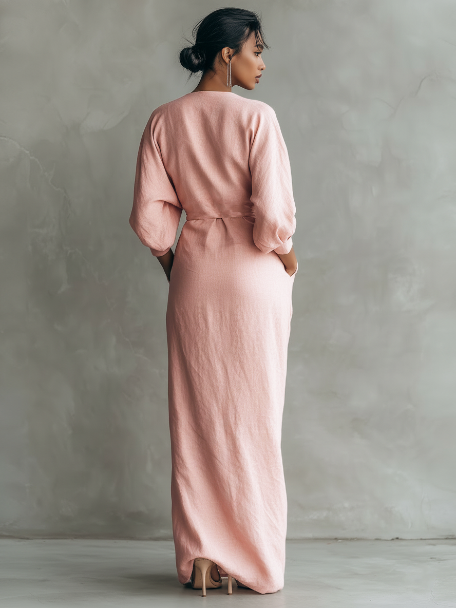 Isabel – Vestido largo de lino