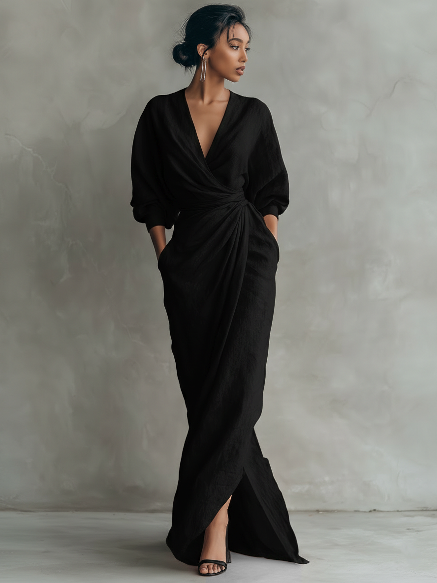 Isabel – Vestido largo de lino