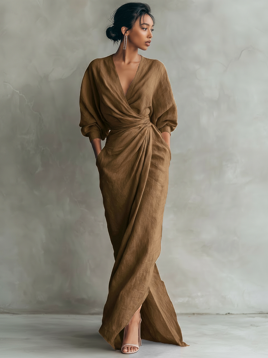 Isabel – Vestido largo de lino